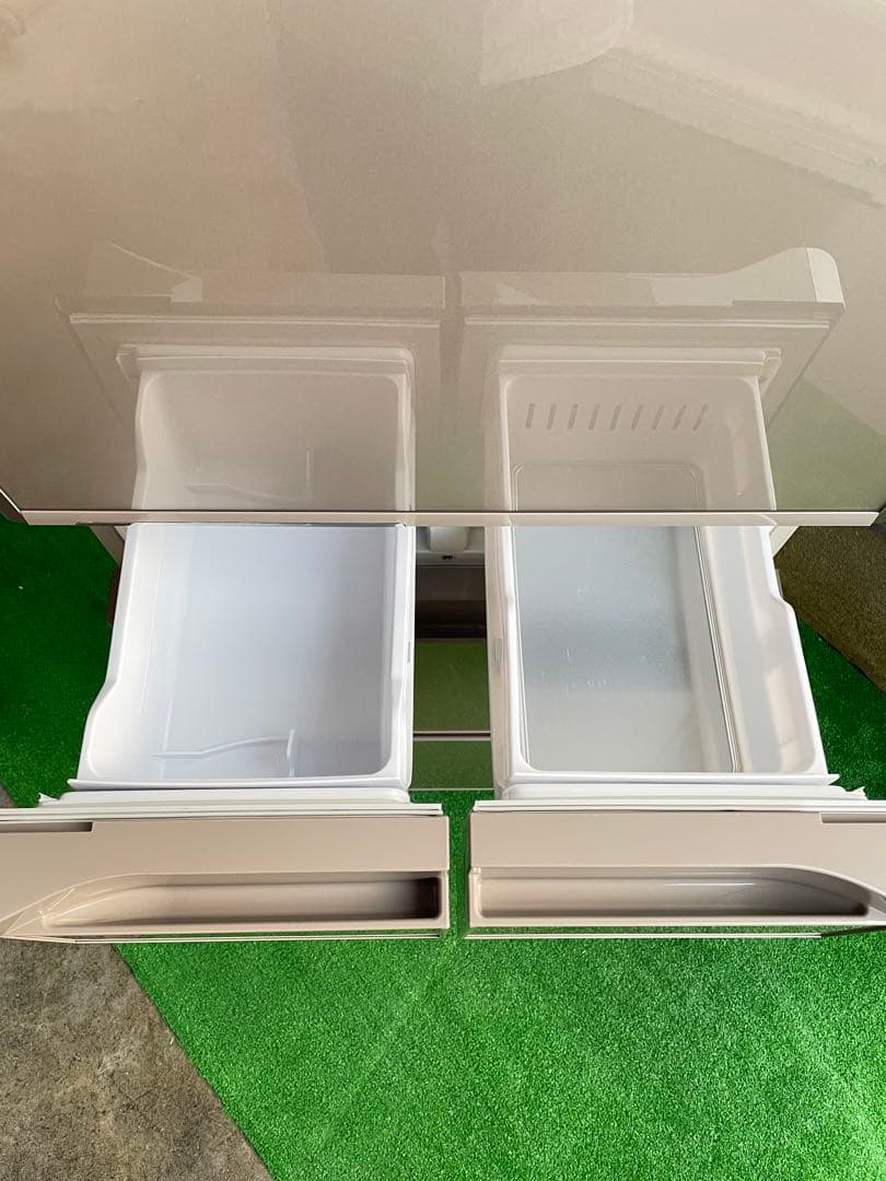 586分解洗浄済み✨ 日立 Sシリーズ ガラストップ5ドア冷蔵庫 真空チルド