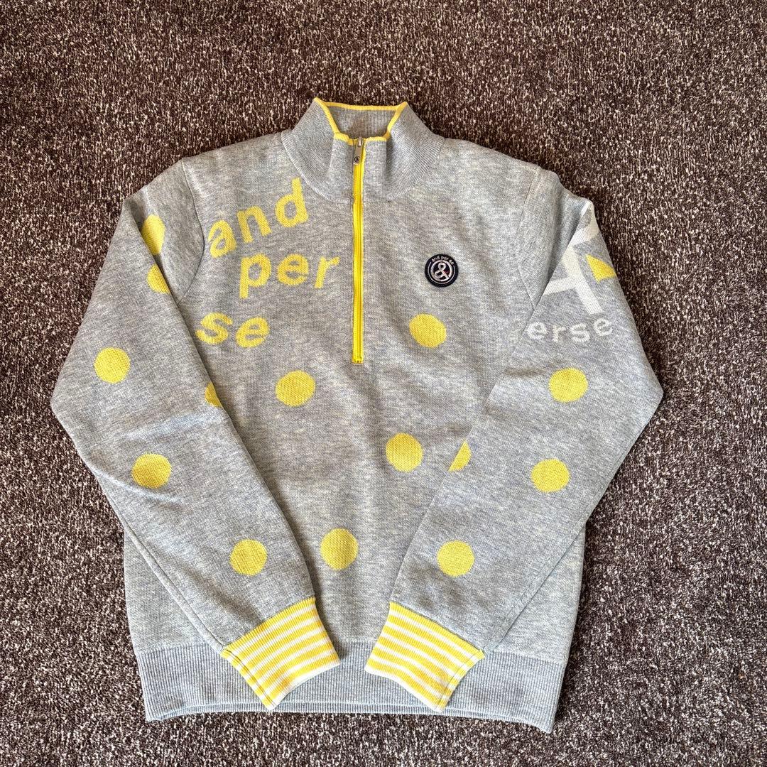 and per se ハーフジップ　セーター