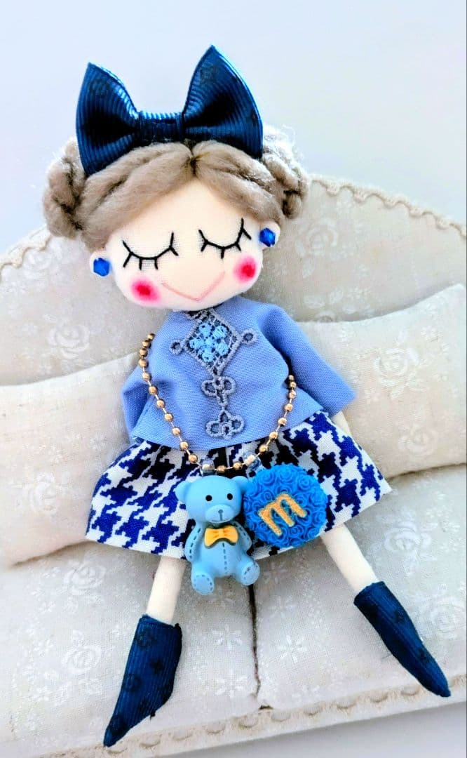 Kyokotan様 ハンドメイド ドールチャーム バッグチャーム お人形