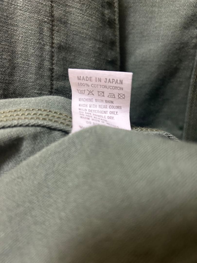 美品 orslow カーキ ノーカラージャケット サイズ2