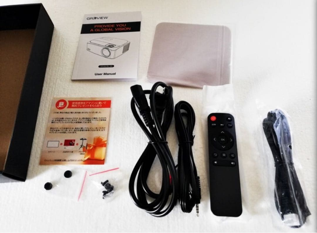 プロジェクター　GROVIEW BL89 ホームシアター　4K Wifi