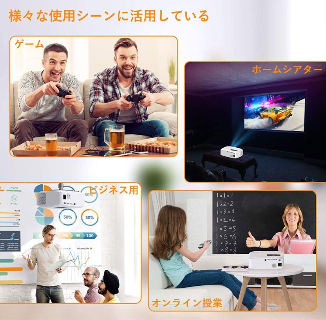 プロジェクター　GROVIEW BL89 ホームシアター　4K Wifi