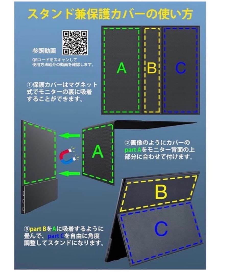 【美品】cocopar モバイルモニター 18.5インチ
