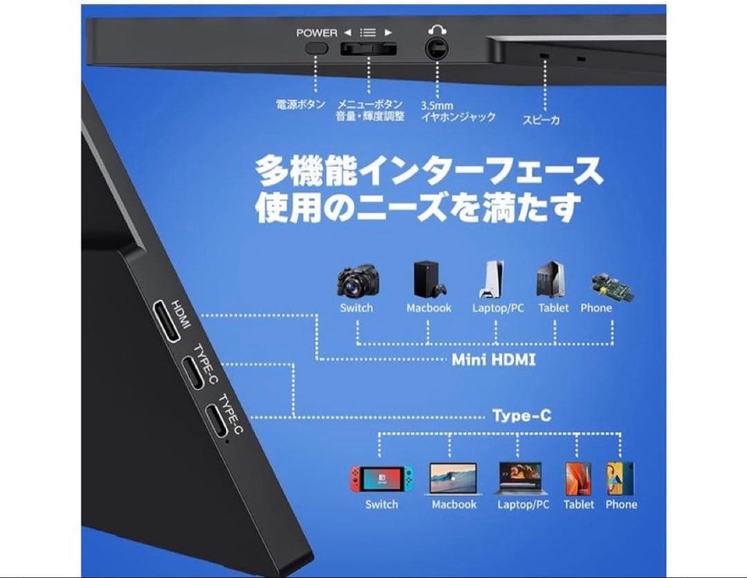 【美品】cocopar モバイルモニター 18.5インチ