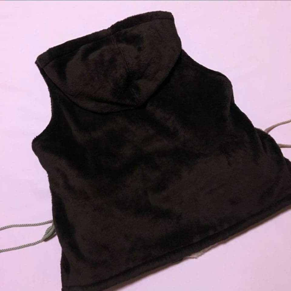 PINK HOUSE ピンクハウス うさぎ ぬいぐるみ ボア ベスト 黒 茶