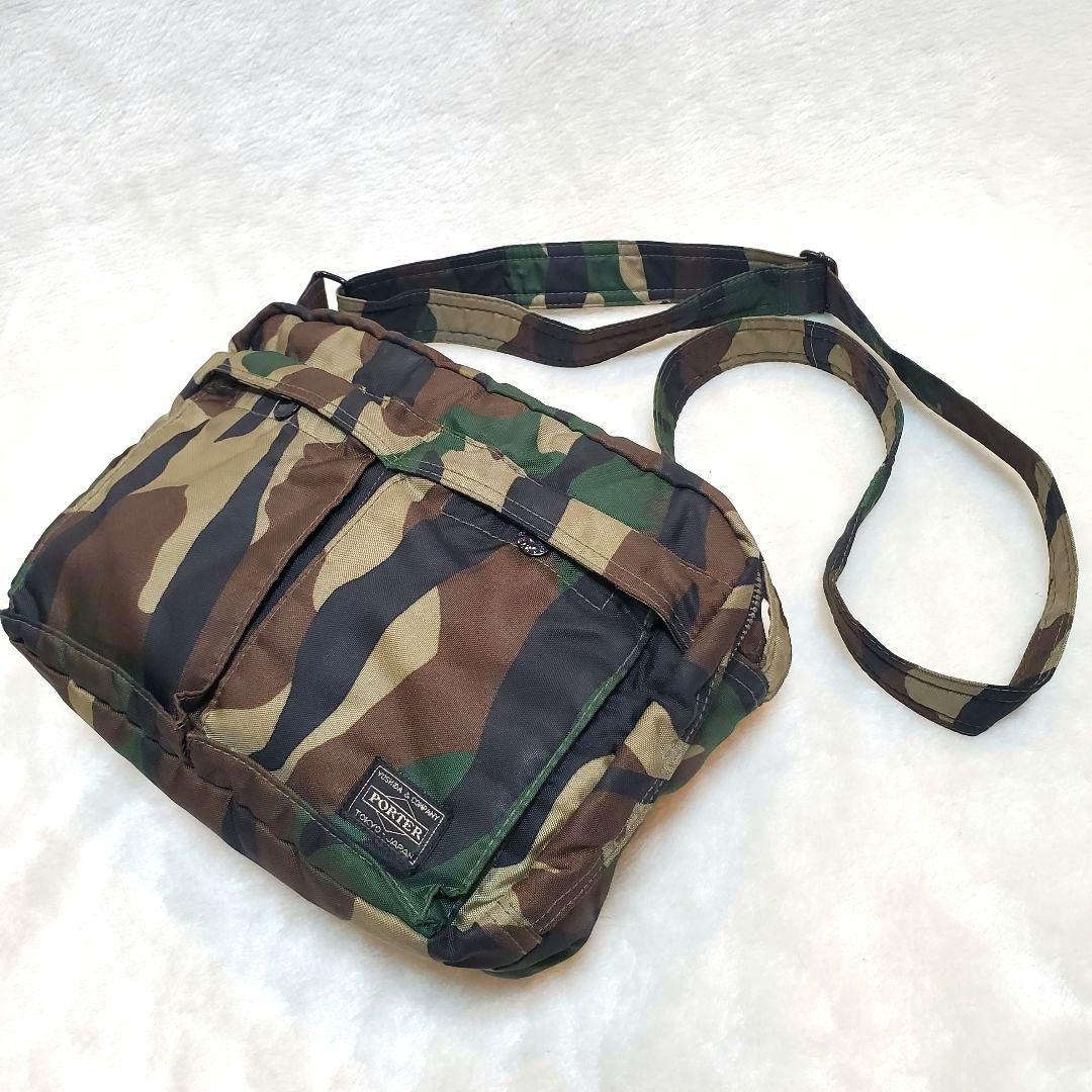 希少 美品 PORTER 迷彩柄 ショルダーバッグカモフラ