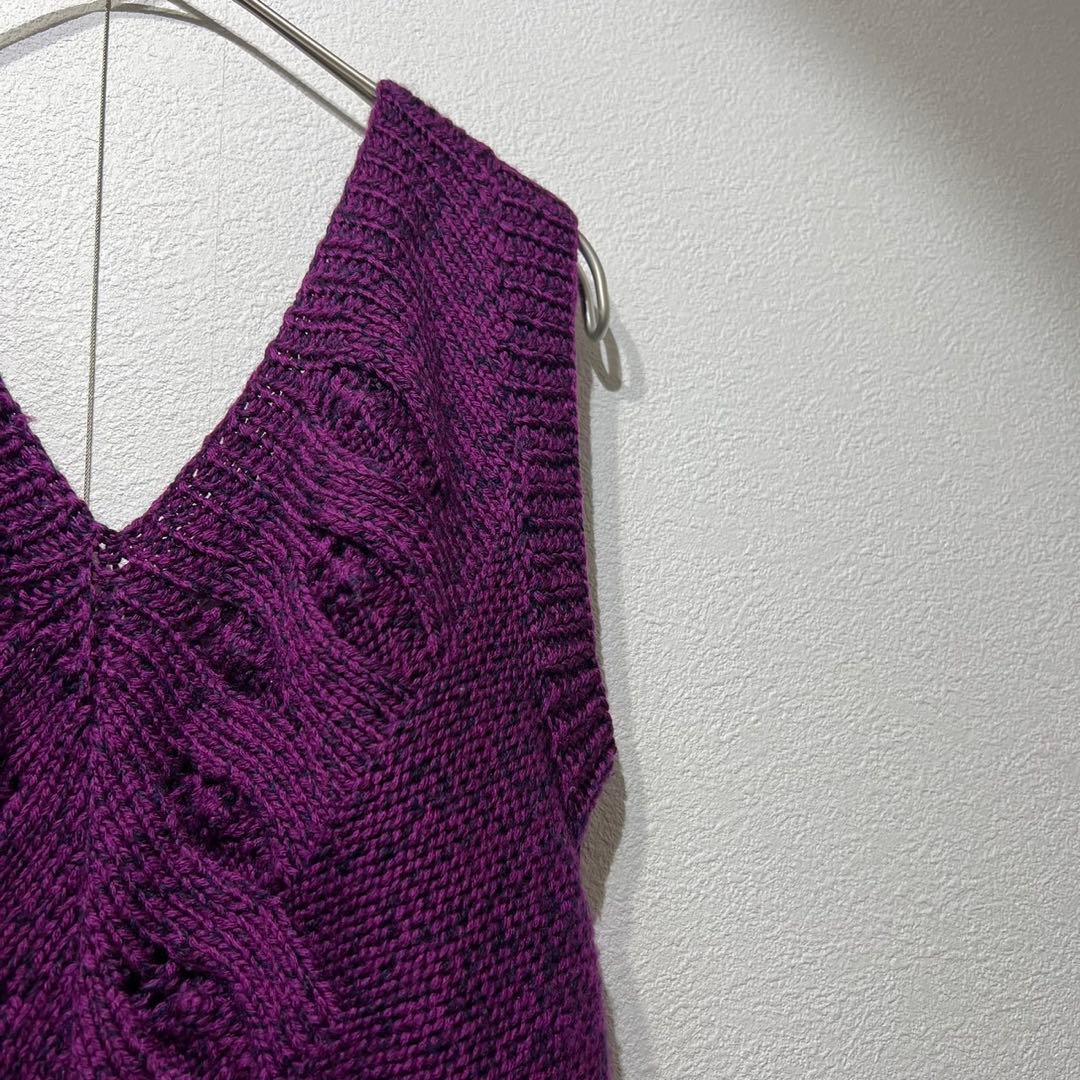 希少 美品 MM6 メゾンマルタンマルジェラ Vネック ノースリーブ ワンピース