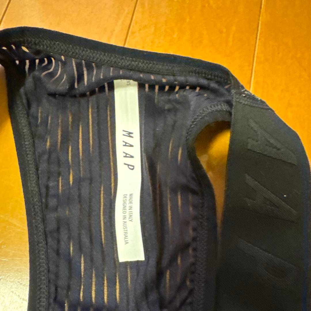  ブラック ビブタイツ　レディースS 裏起毛