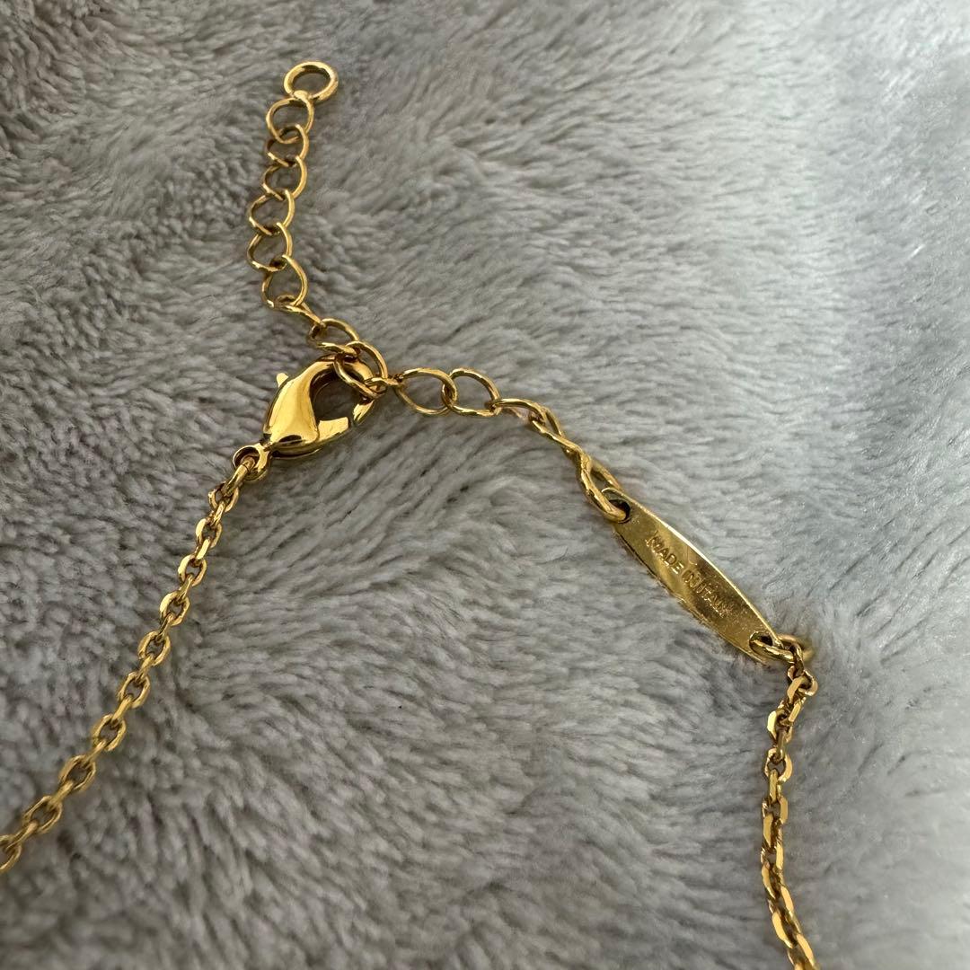 FERRAGAMO ガンチーニ クリスタルネックレス(S) ゴールド