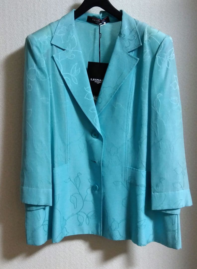 レオナールLEONARD 薄手ジャケット七分袖　春夏物タグ付き