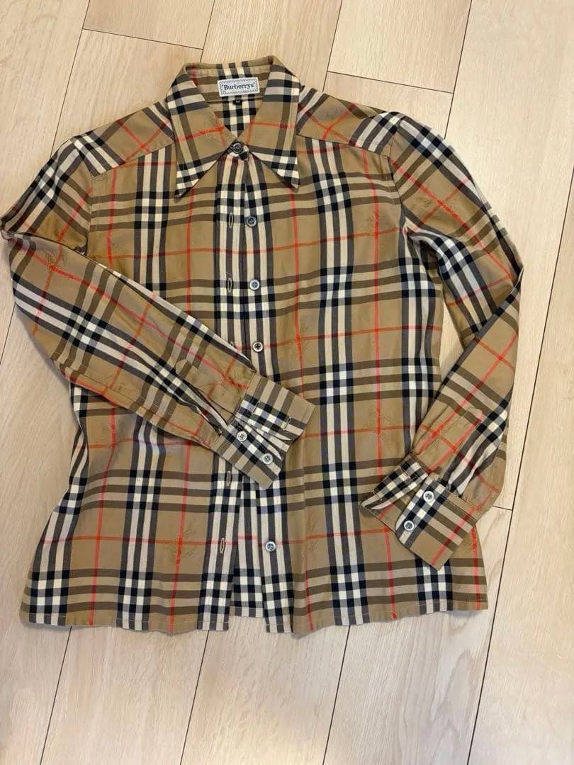 バーバリーズ ノバチェック シャドーホース 長袖シャツ サイズM