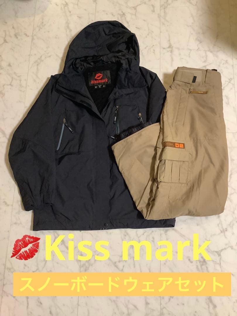 スノーボードウェアセット　キスマーク　ウェアM パンツL　レディース