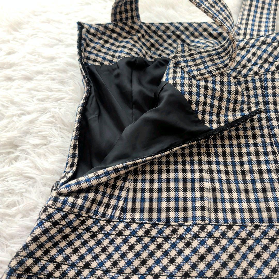 バーバリーブルーレーベル ビスチェワンピース チェック ベルト プリーツ