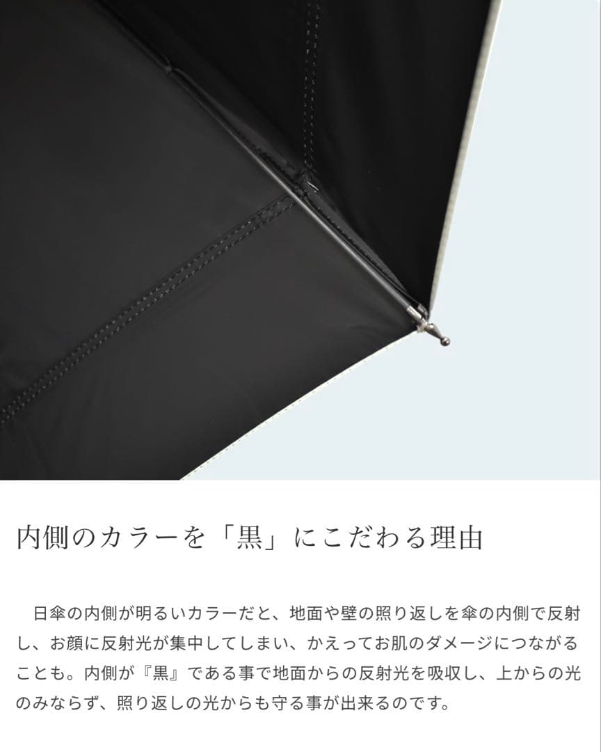 日傘┃芦屋ロサブラン┃ライトグレージュ┃フリル日傘┃収納袋付き