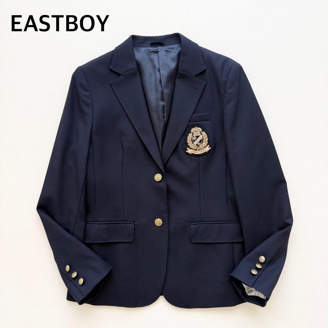 EASTBOY 紺ブレザー 金ボタン ワッペン エンブレム ジャケット　11号