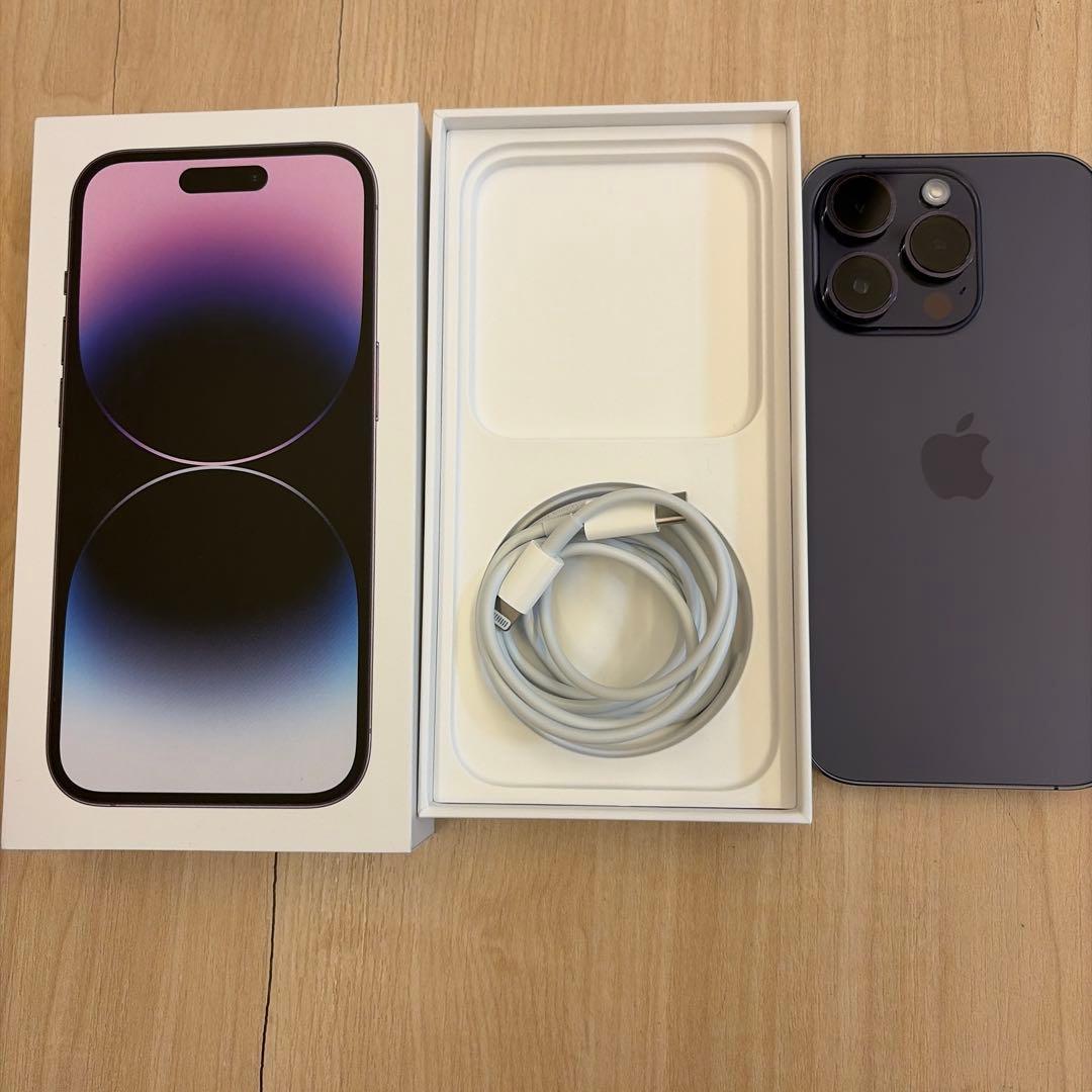 iPhone 14Pro 128GB Deep Purple 充電ケーブルセット