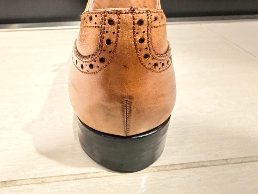 CARMINA ブラウン ウィングチップ ドレスシューズ 26.5cm