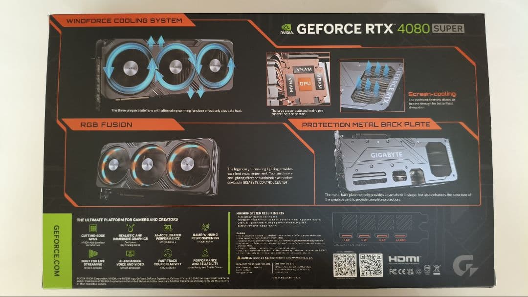 【送料無料】GIGABYTE RTX4080SUPER GAMING OC 中古