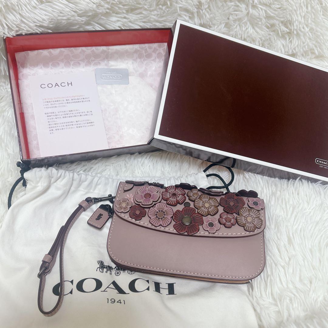 極美品✨ コーチ COACH ティーローズ クラッチ ショルダー 限定モデル
