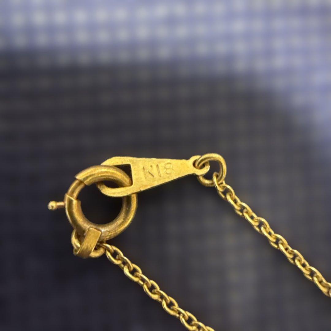 K18 デザインネックレス 造幣局マーク750 造幣局刻印有り 2.1g