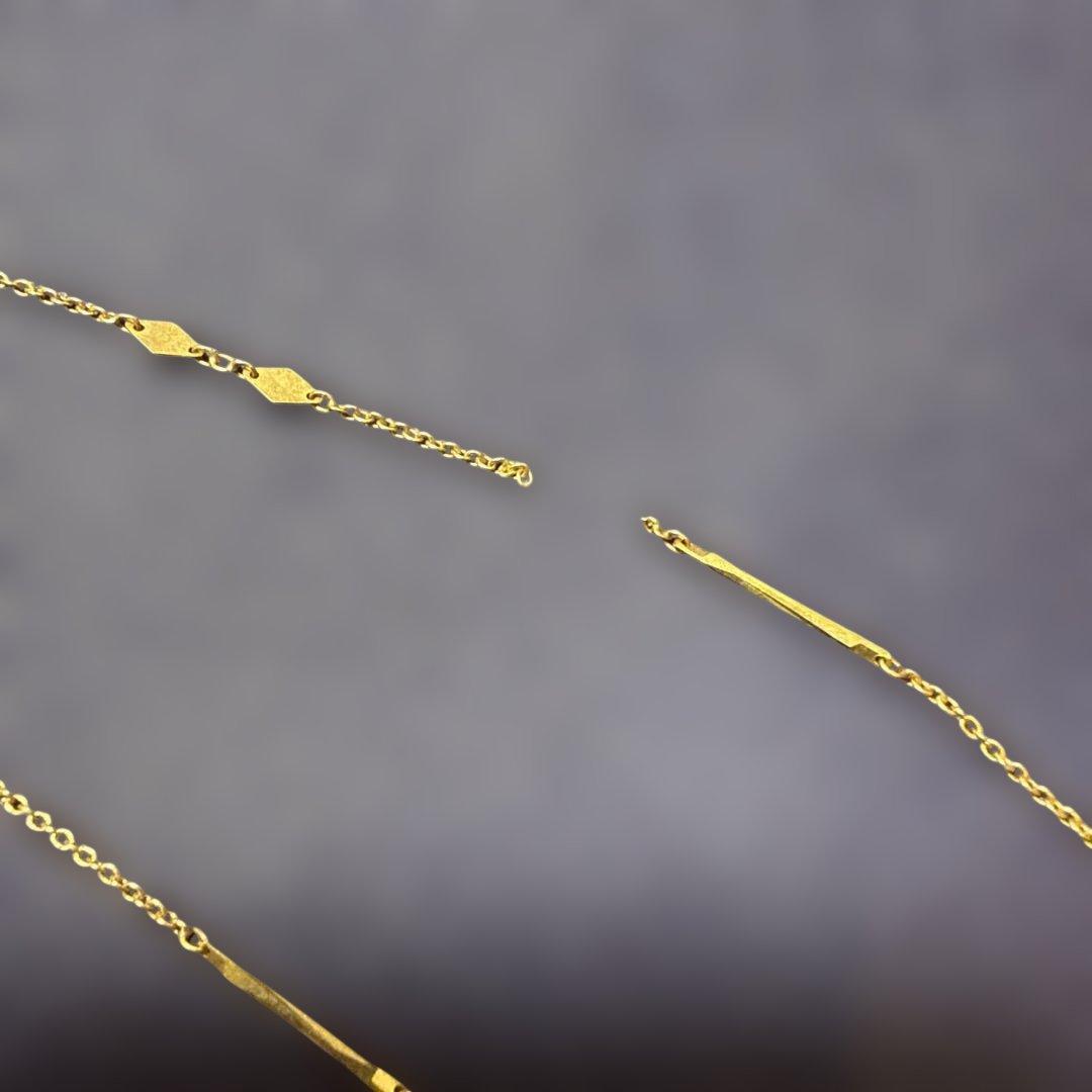 K18 デザインネックレス 造幣局マーク750 造幣局刻印有り 2.1g