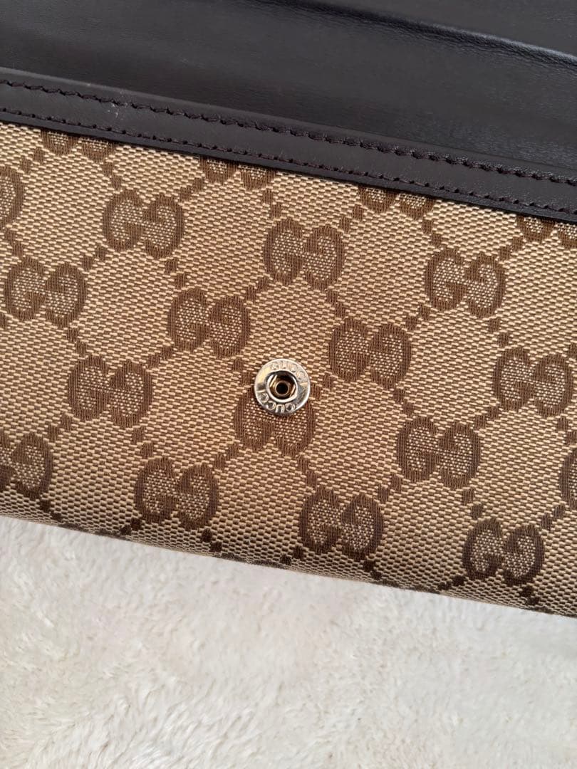 マ*ン様 GUCCI GGキャンバス 長財布 箱付き 正規品　インターロッキング