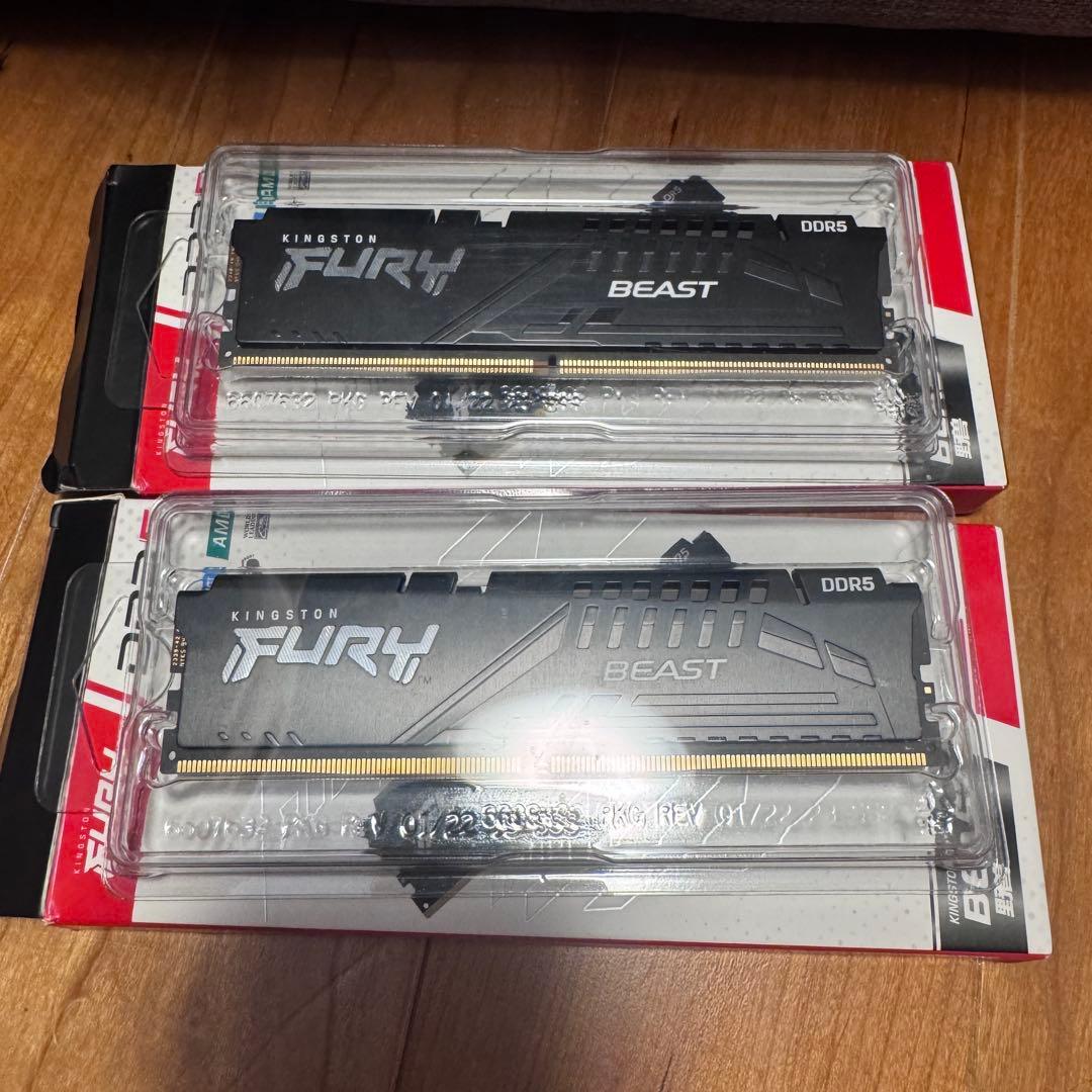 KINGSTON FURY BEAST DDR5 メモリー 32GB 2枚セット