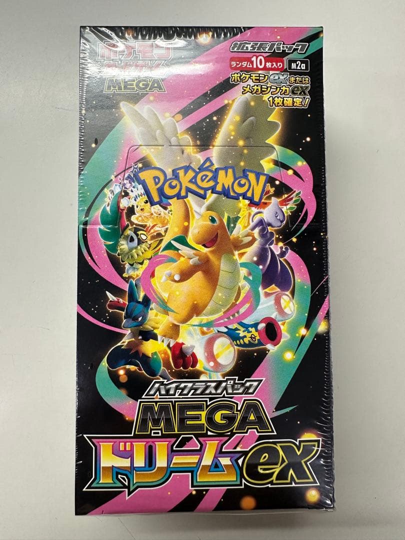 新品、未開封 シュリンク付き ポケモンカードゲームMEGAドリームEX 1BOX