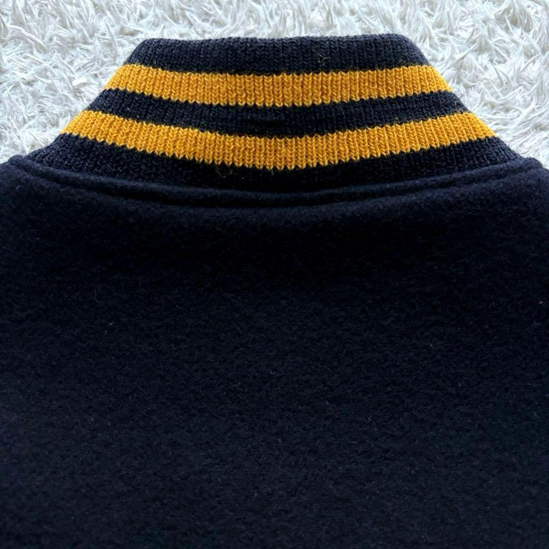 ★希少 XLサイズ★ ゴールデンベア スタジャン ワッペン 袖レザー USA製