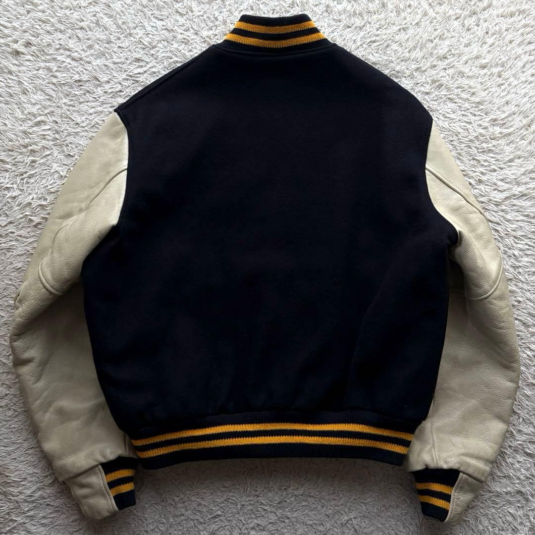 ★希少 XLサイズ★ ゴールデンベア スタジャン ワッペン 袖レザー USA製