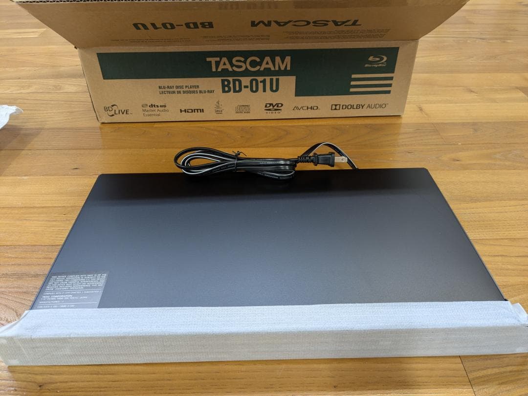 新品未使用　TASCAM Blu-ray player BD-01U　送料込