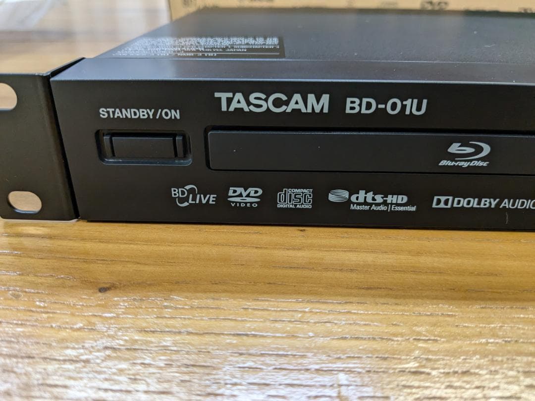 新品未使用　TASCAM Blu-ray player BD-01U　送料込