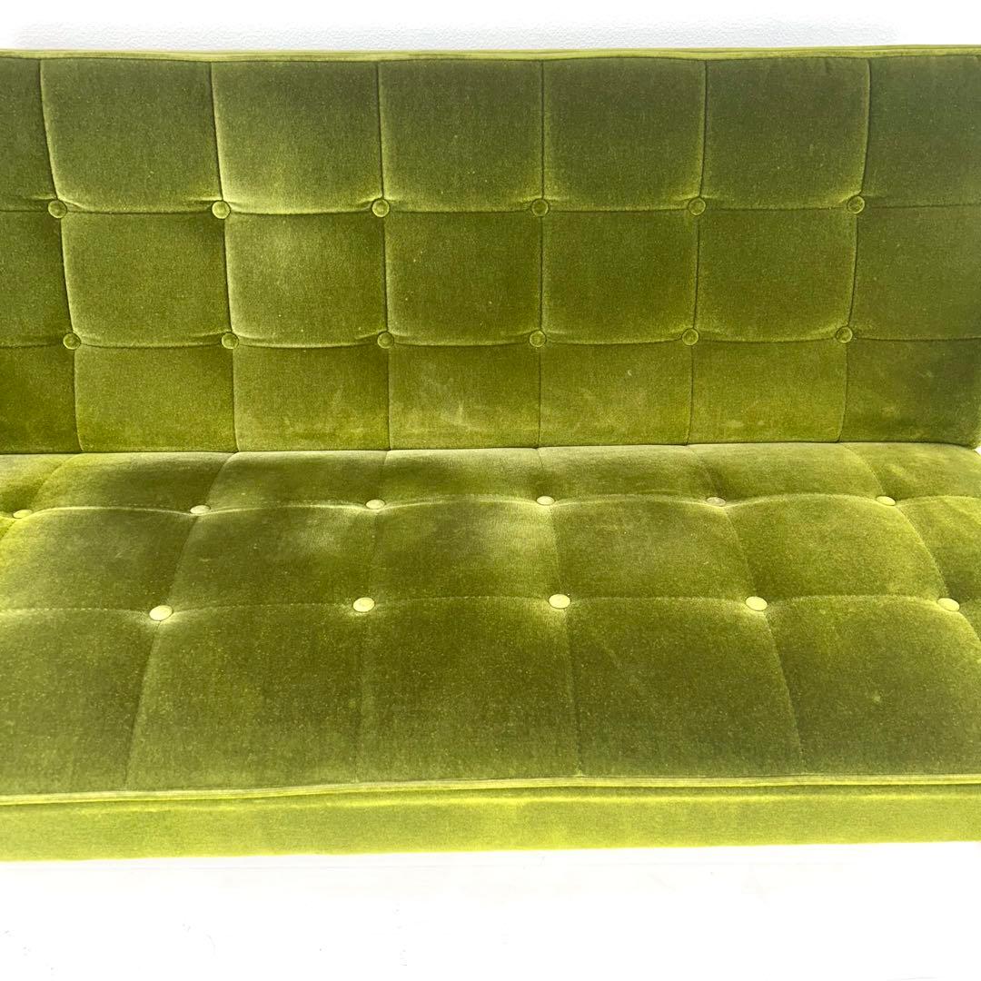 【送料込み】カリモク60 Kチェア　2シーター　モケットグリーン