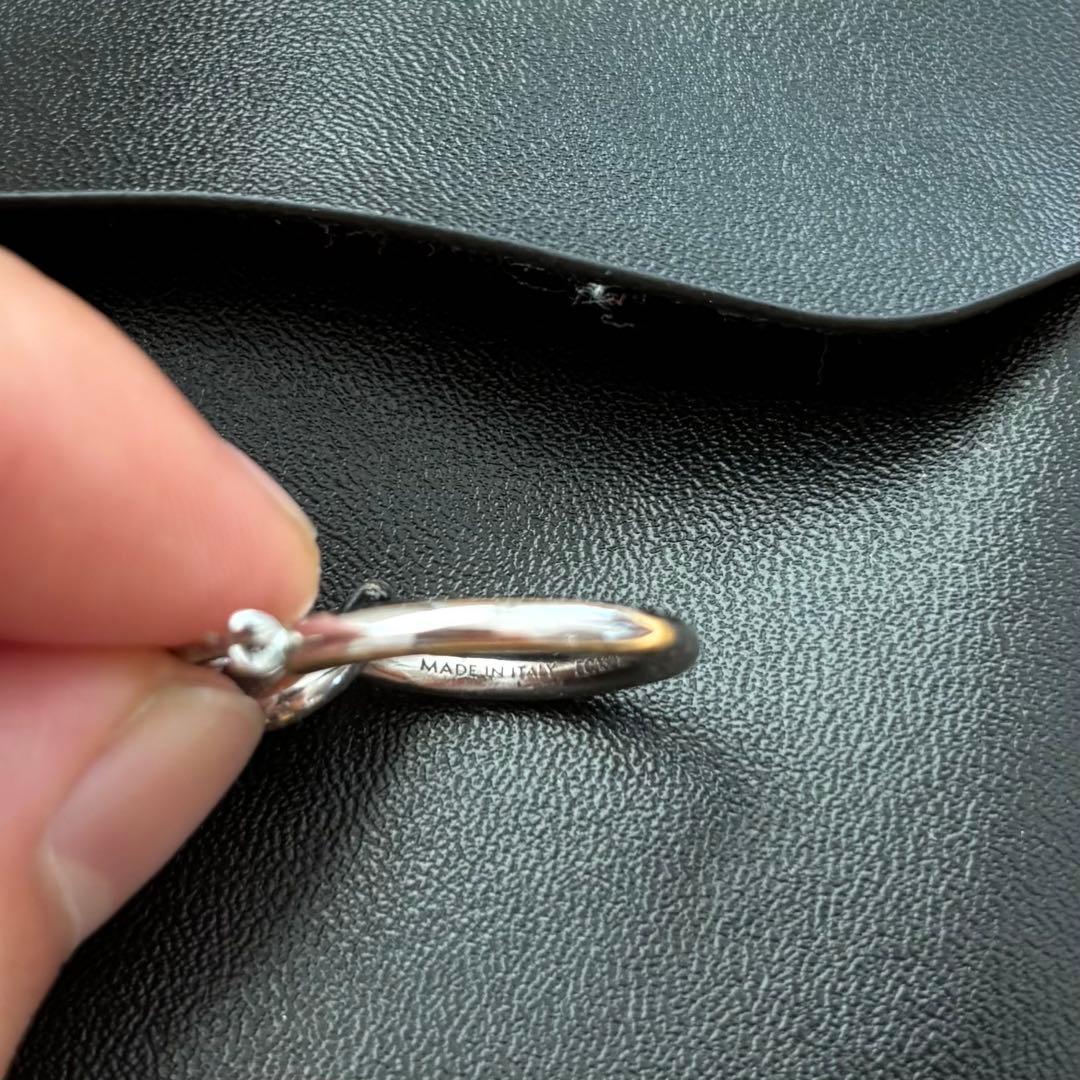 i*i様 CELINE ノットフープピアス　シルバー