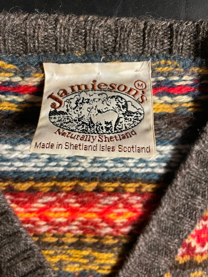 Jamieson's ユナイテッドアローズ別注ベスト　好配色Mサイズ