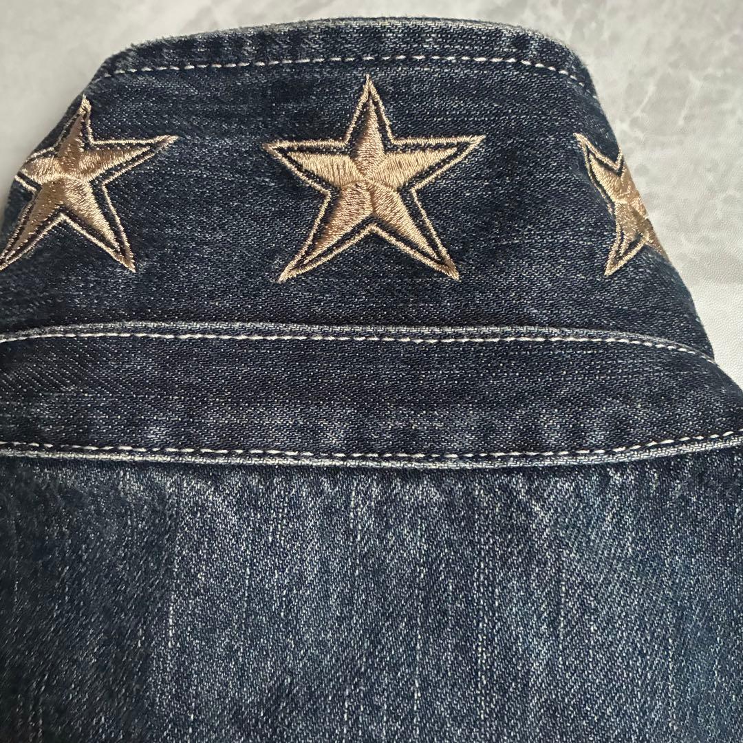 VANSON フライングエンブレム 刺繍 ダークデニム オールインワン バイカー