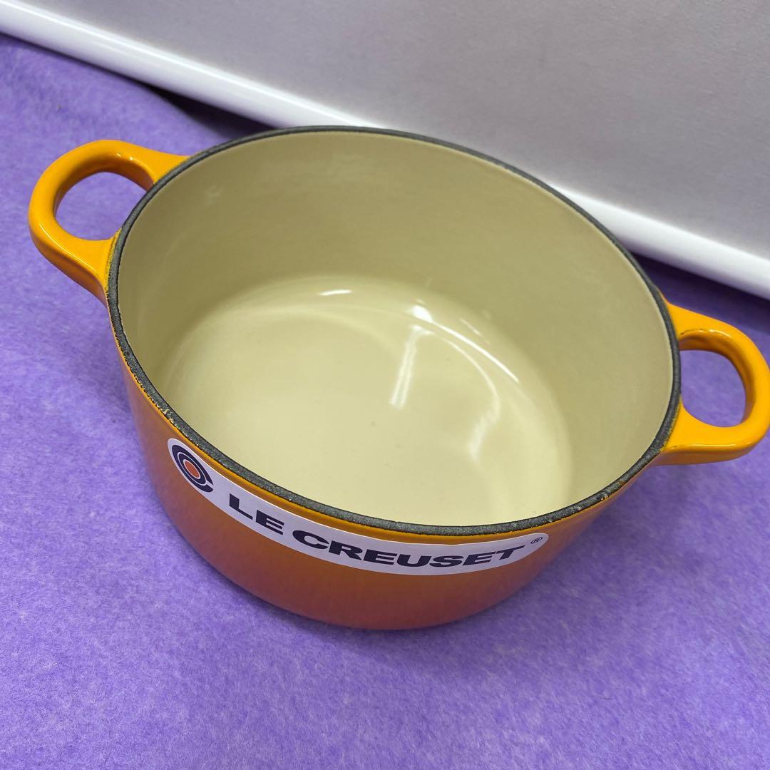 LE CREUSET 両手鍋 オレンジ 18cm