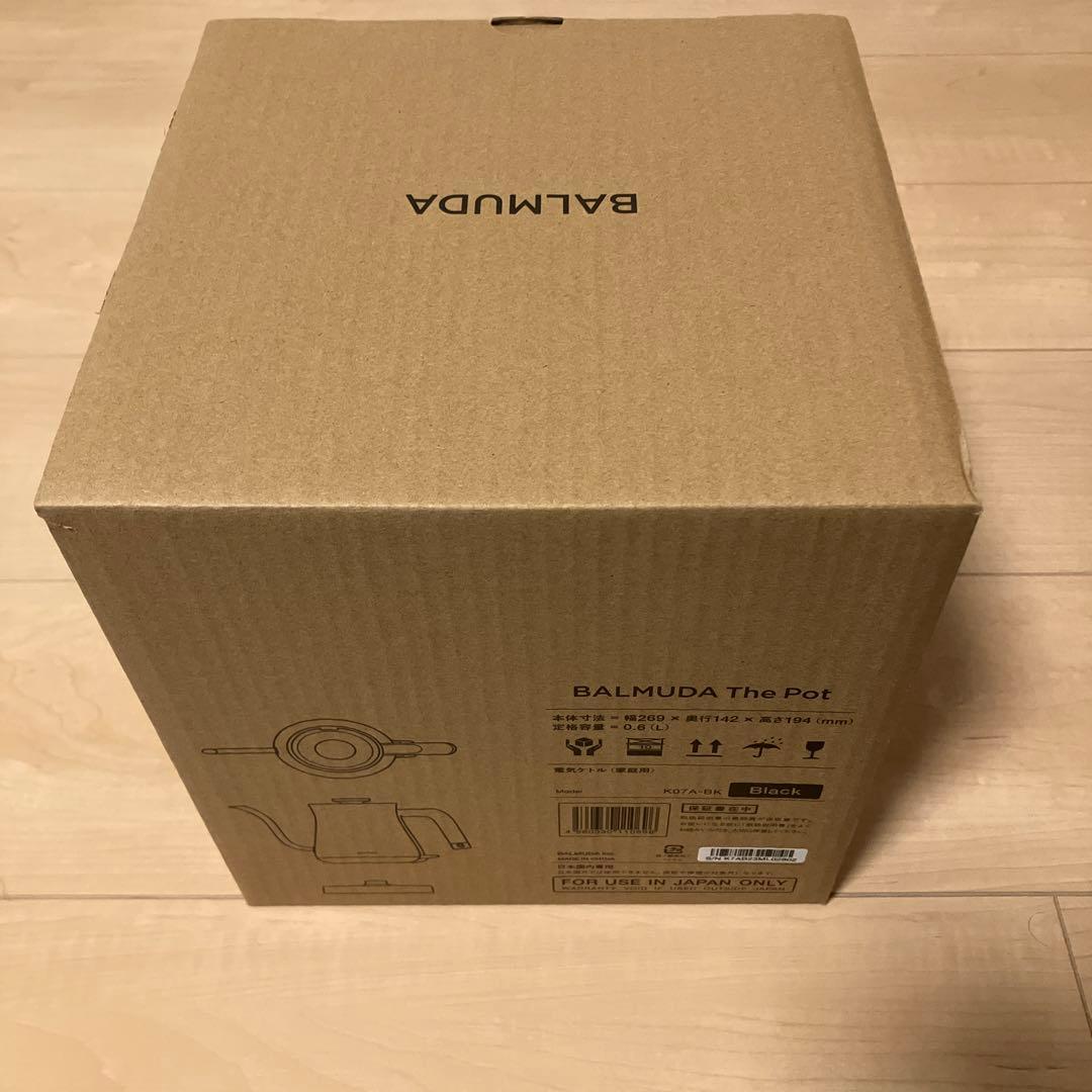 【新品未使用】BALMUDA The Pot バルミューダ　電気ケトル　ブラック