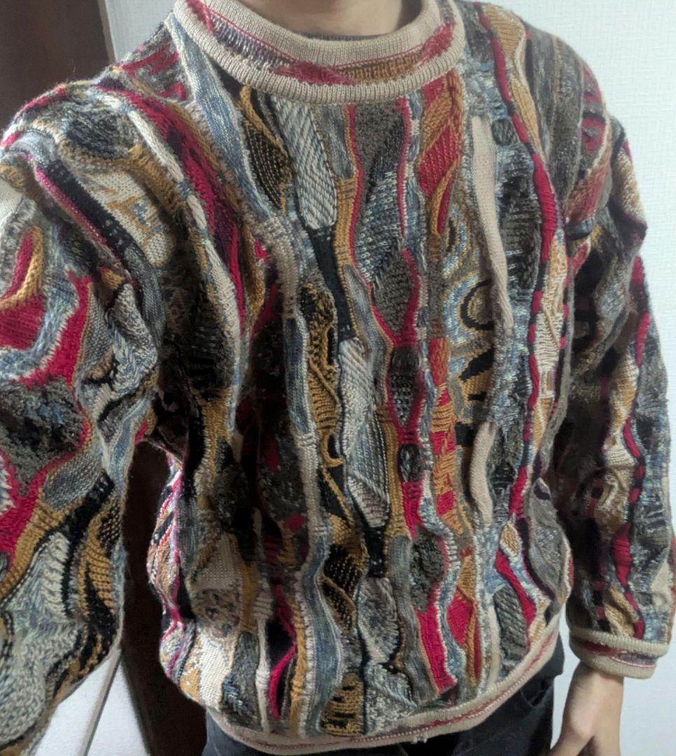 COOGI元ネタ CORSINI Italia カラフルニットセーター 総柄