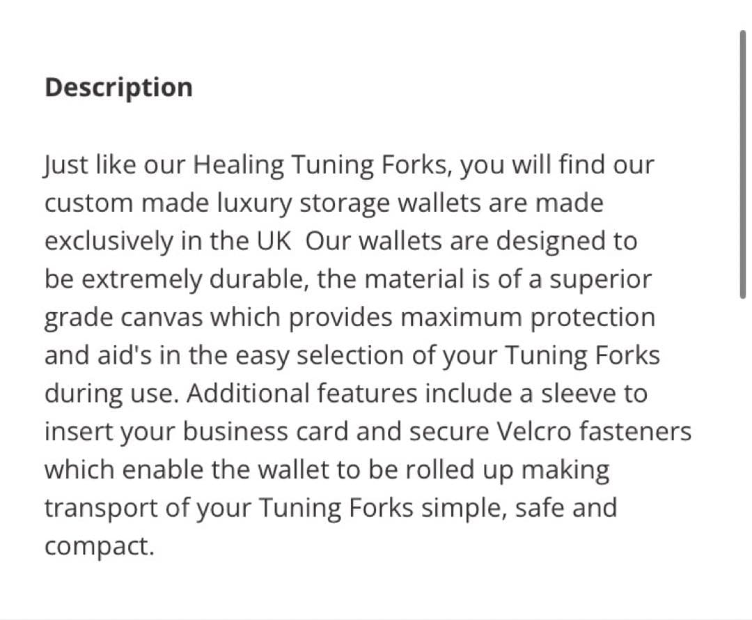 ヒーリングサウンド音叉8本セット　ヒーリングチューニングフォーク