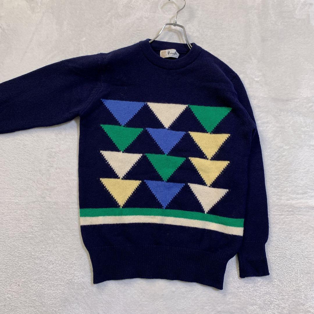 希少 スコットランド製 Pringle プリングル アーガイル ニットセーター