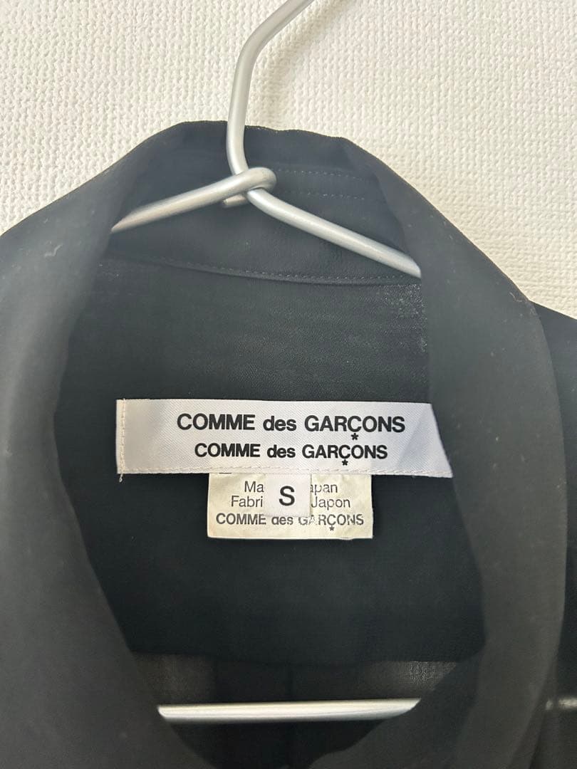 コムデギャルソン　シアーシャツ　ブラック