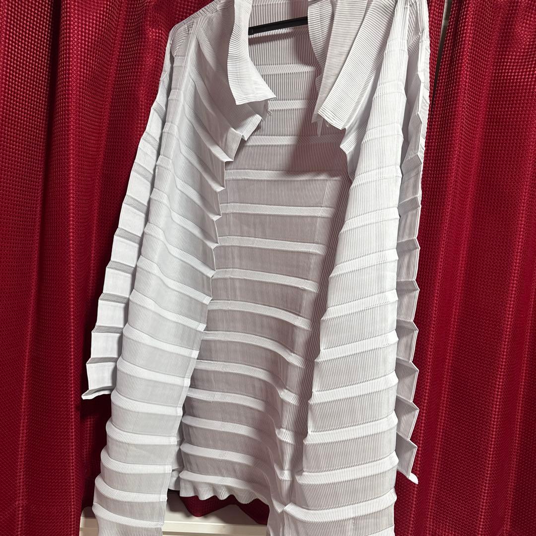 イッセイミヤケ ロングカーディガン