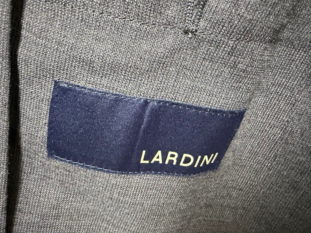美品 ラルディーニ LARDINI ダークグレー テーラードジャケット 44