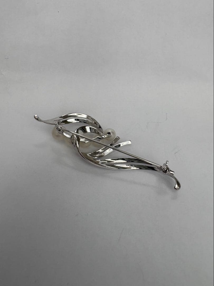 ミキモト　パールブローチ　アコヤ真珠5.5〜6.5ミリ　銀無垢　　SV925