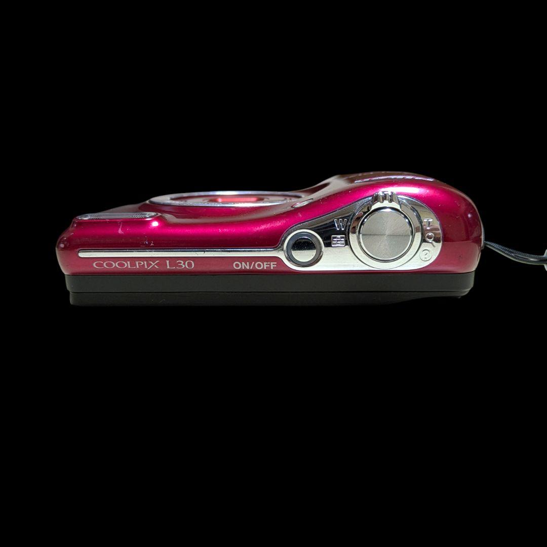 動作確認済み Nikon COOLPIX L30 赤 コンデジ カメラ デジカメ
