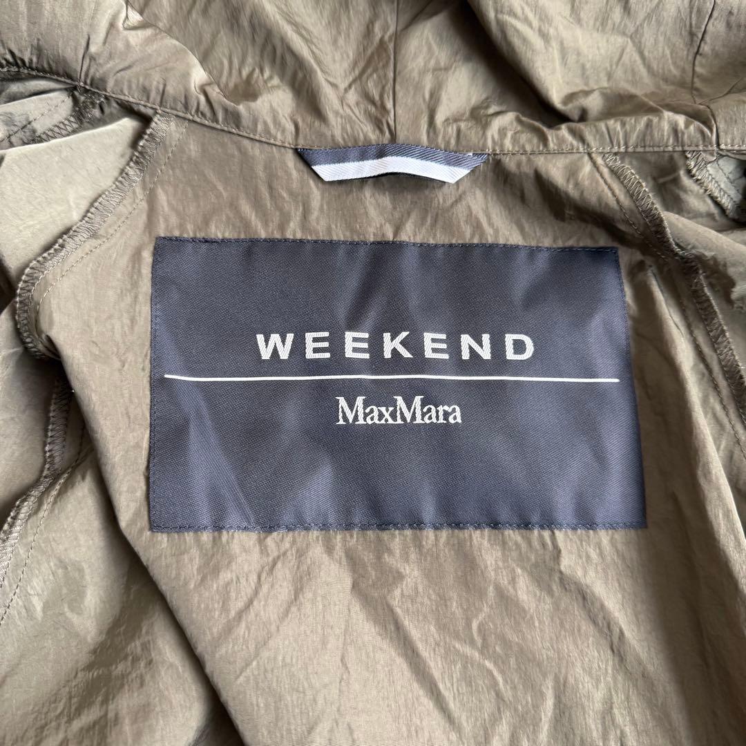 美品　マックスマーラ　ギャザー　モッズコート　　カーキ　38 スプリングコート