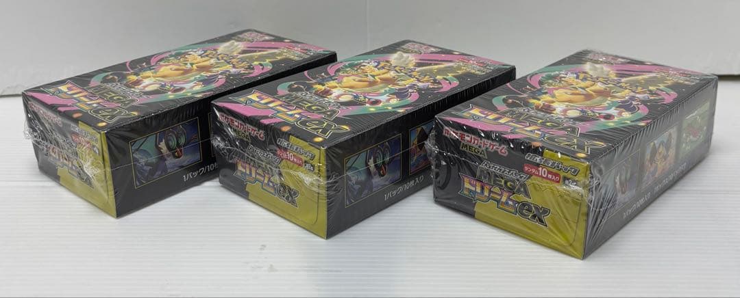 新品未開封品　ポケモンカードゲーム MEGAドリームex 3box シュリンク付