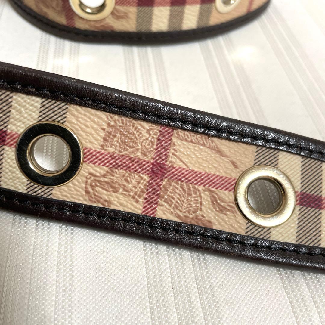 バーバリー BURBERRY ノバチェック シャドーホース ベルト イタリア製