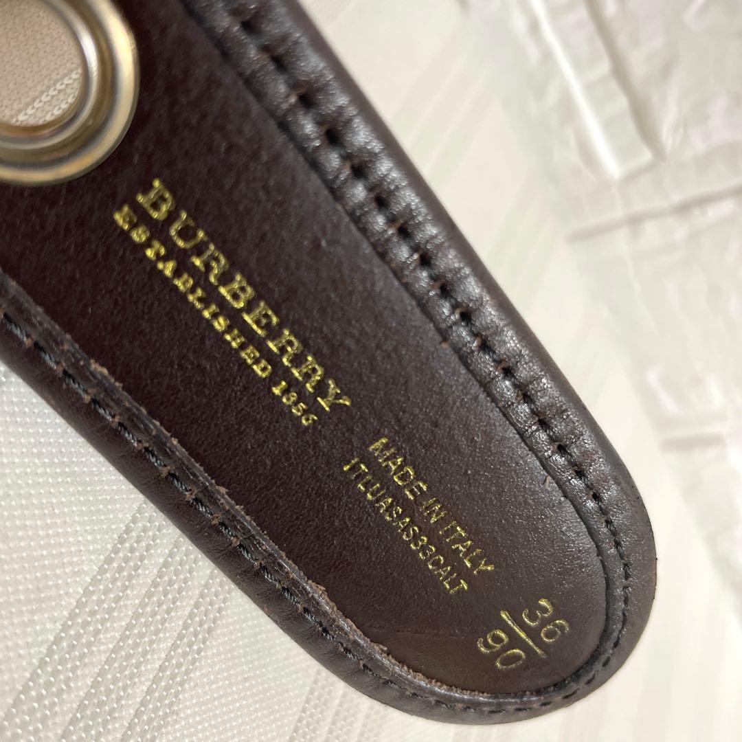 バーバリー BURBERRY ノバチェック シャドーホース ベルト イタリア製
